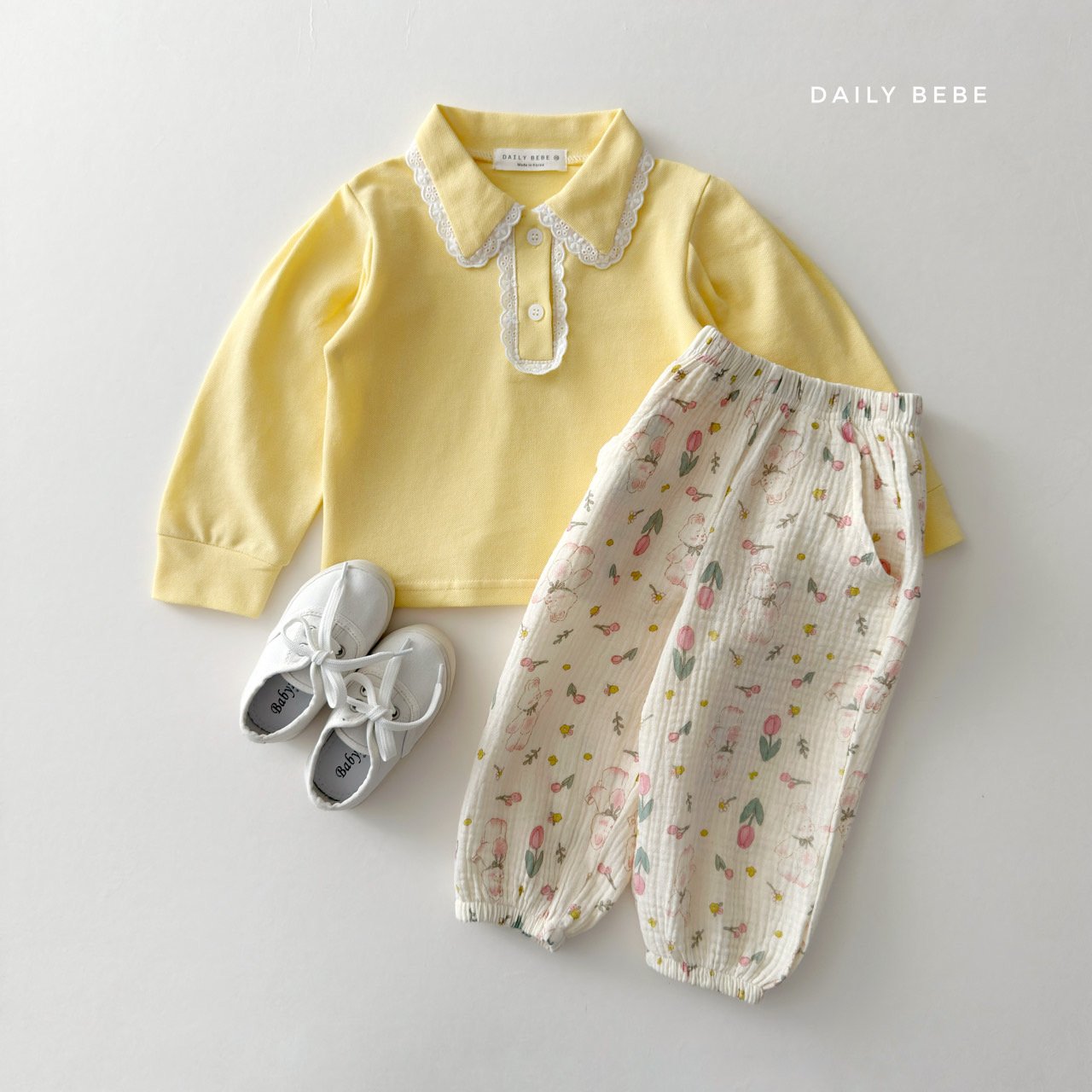 韓國童裝 26春 | DD35 春季印花褲 (75~140cm)