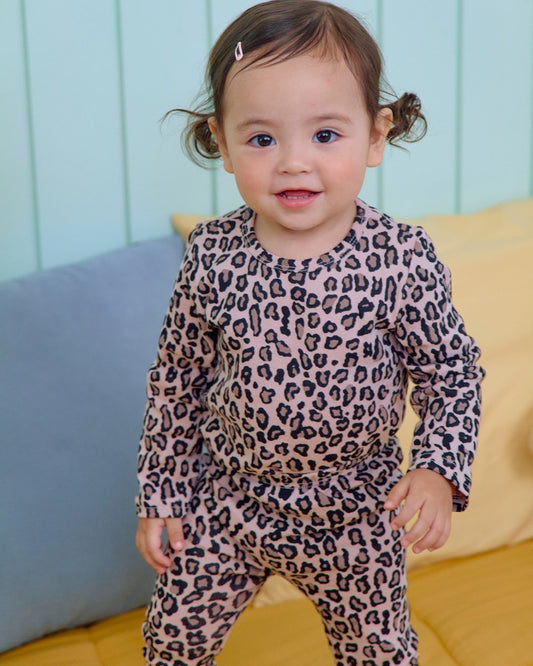 韓國童裝 26秋| OT33 Little Leopard Loungewear 家居服