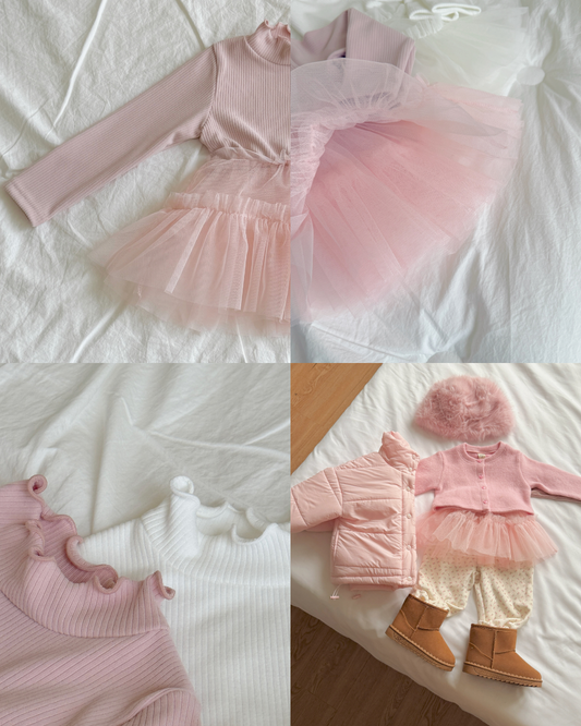 韓國童裝 25秋冬 | NB25444 Lace OPS