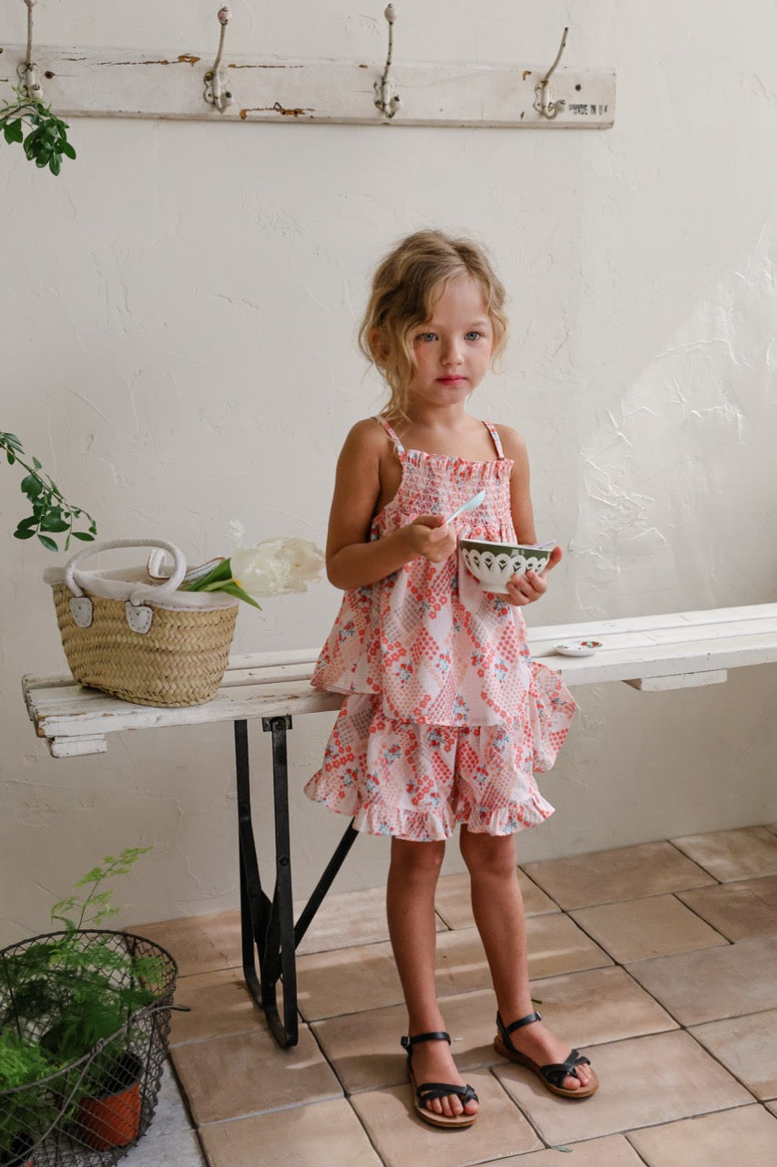 韓國童裝 26夏| FU22 Berry Sleeveless Blouse 莓果無袖襯衫 (90-140cm)