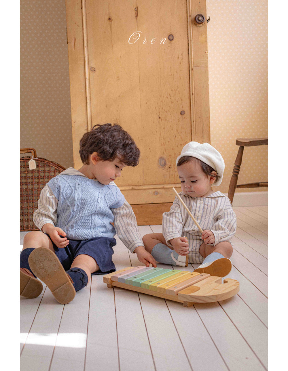 韓國童裝 26春 |  OR69 Knit Vest (85~120cm)