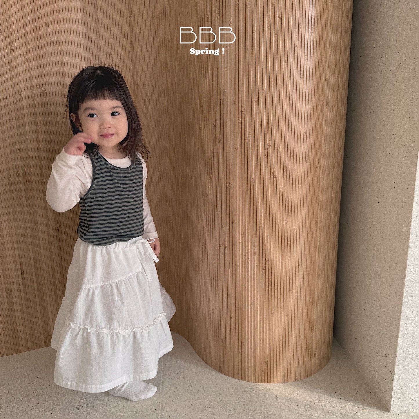 韓國童裝 26春 | BB30 Bebe Dot Dot Skirt (70-110cm)