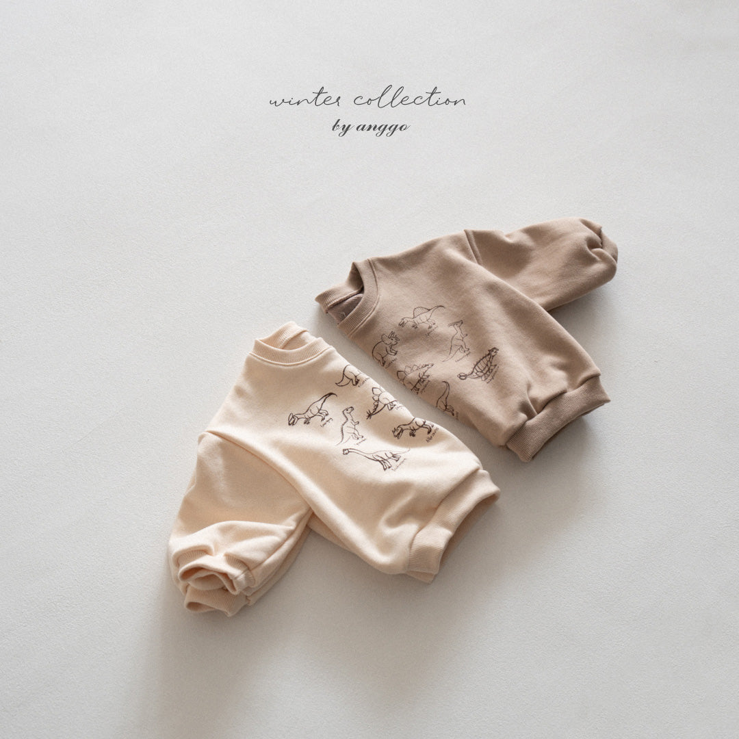 \限時預購/ 韓國童裝  AG25232 Winter Dino Sweatshirt