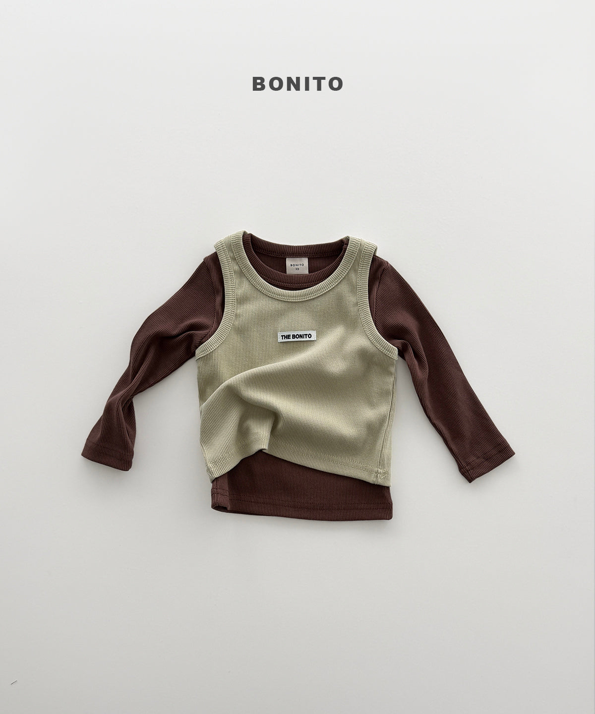 韓國童裝 26秋| BT03 Pique Ribbed Sleeveless 背心 (80-140)