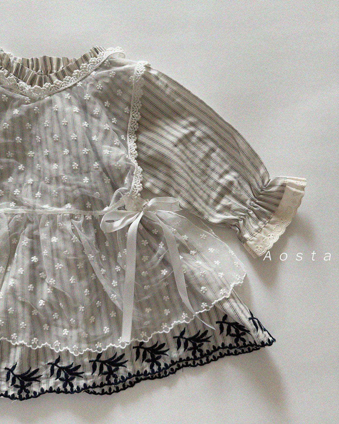 韓國童裝 26春 | AO26110 Lace Vest