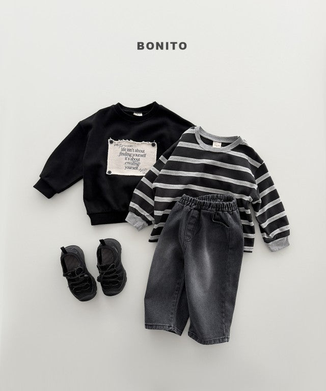 韓國童裝 26秋| BT33 Remember Button Sweatshirt 衛衣 (80-140)