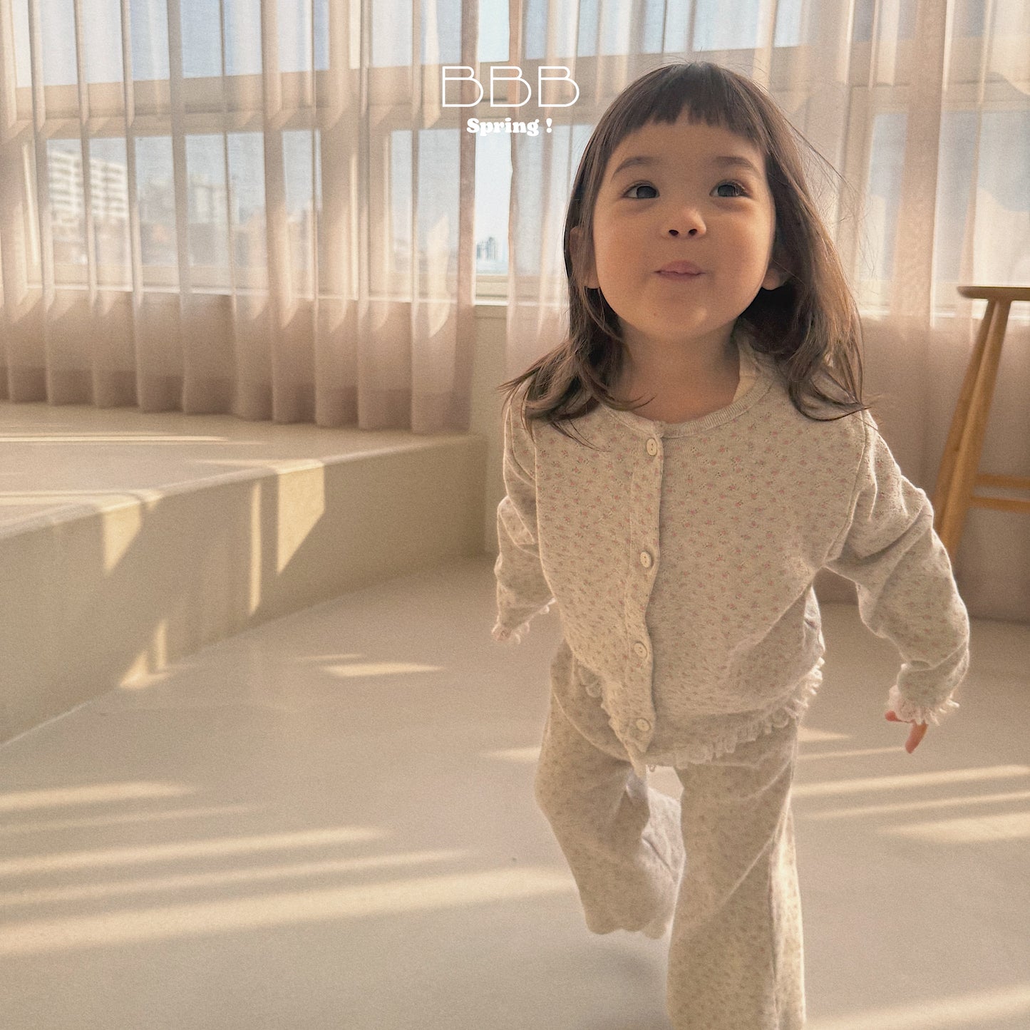 韓國童裝 26春 | BB15 Bebe Flower Cardigan (70-110cm)