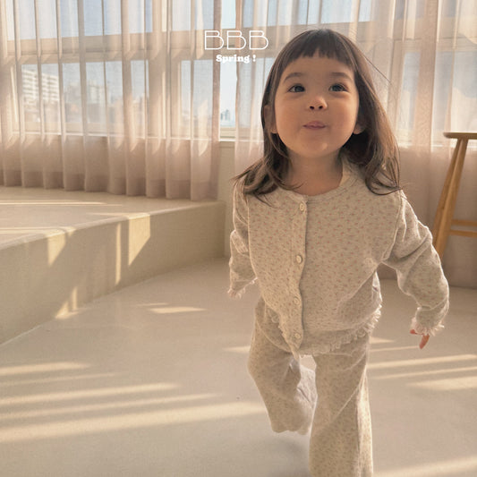 韓國童裝 26春 | BB15 Bebe Flower Cardigan (70-110cm)