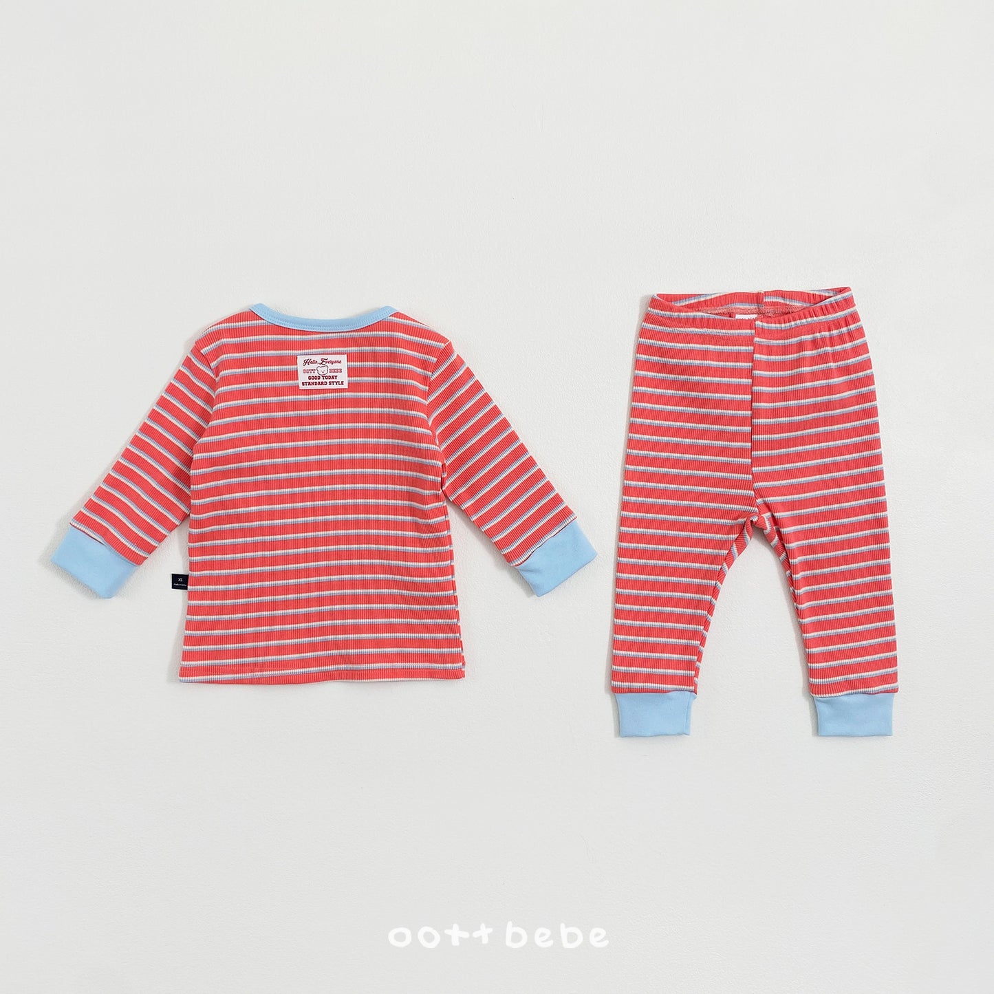 韓國童裝 26SS | OT06 Apollo Stripe Kids Top and Bottom Set (75-120cm)