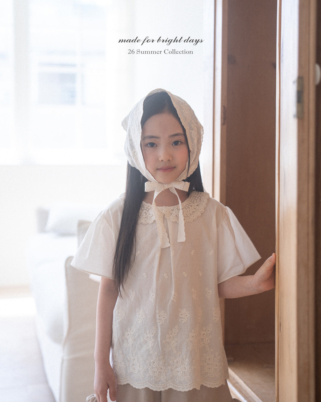 韓國童裝 26夏| AG44 (acc) Eyelet Bandana