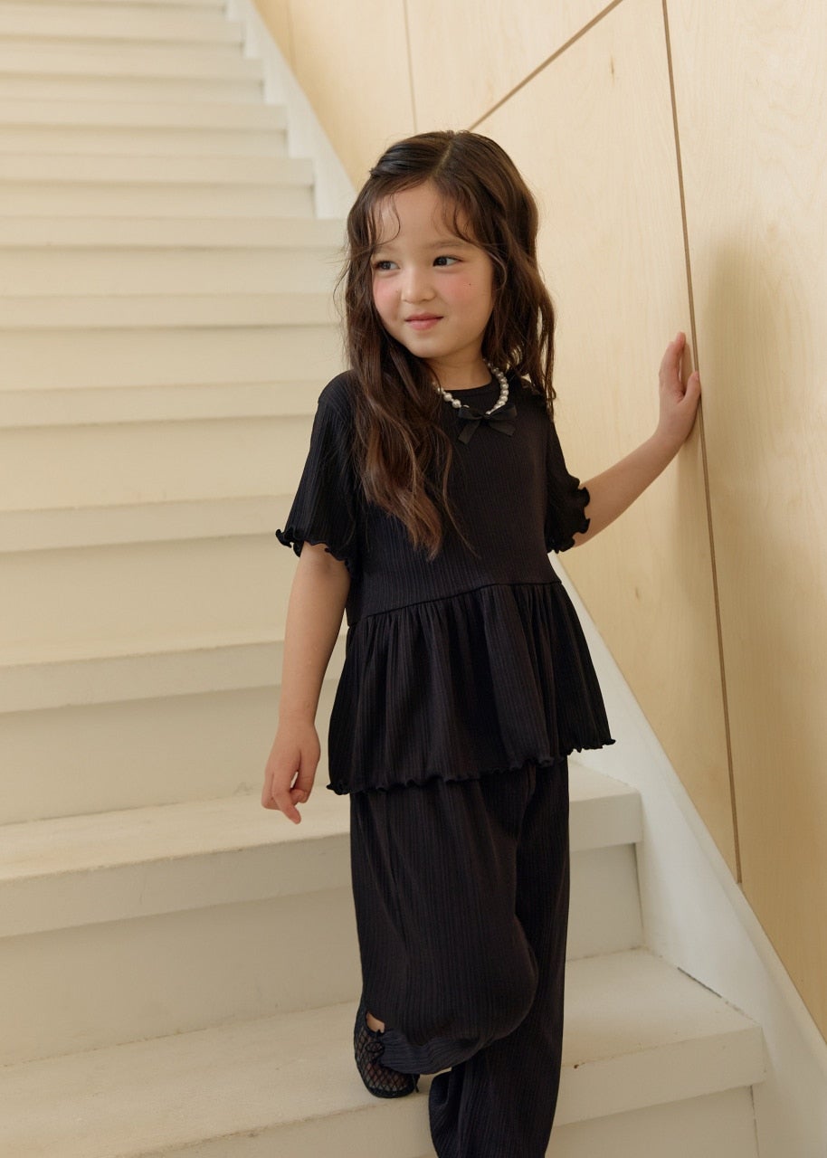 韓國童裝 26夏| DD09 Frill Pleats Set (75-140cm)