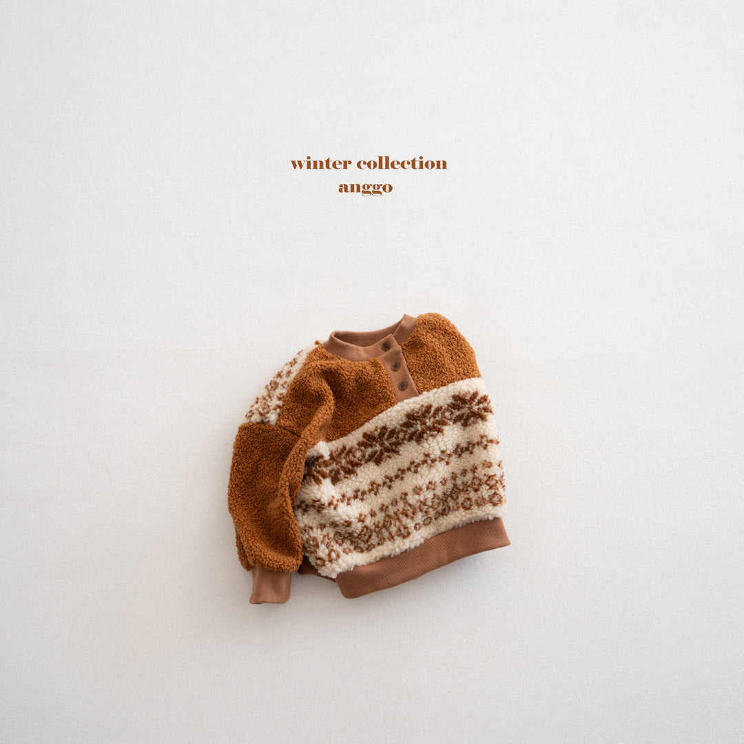 \限時預購/ 韓國童裝  AG25237 Pecan Sweatshirt