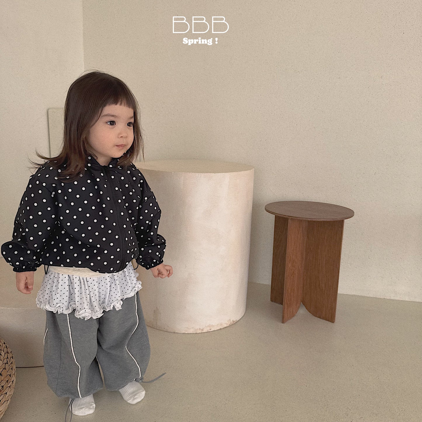 韓國童裝 26春 | BB14 Bebe Hood Flower Jumper (70-100cm)