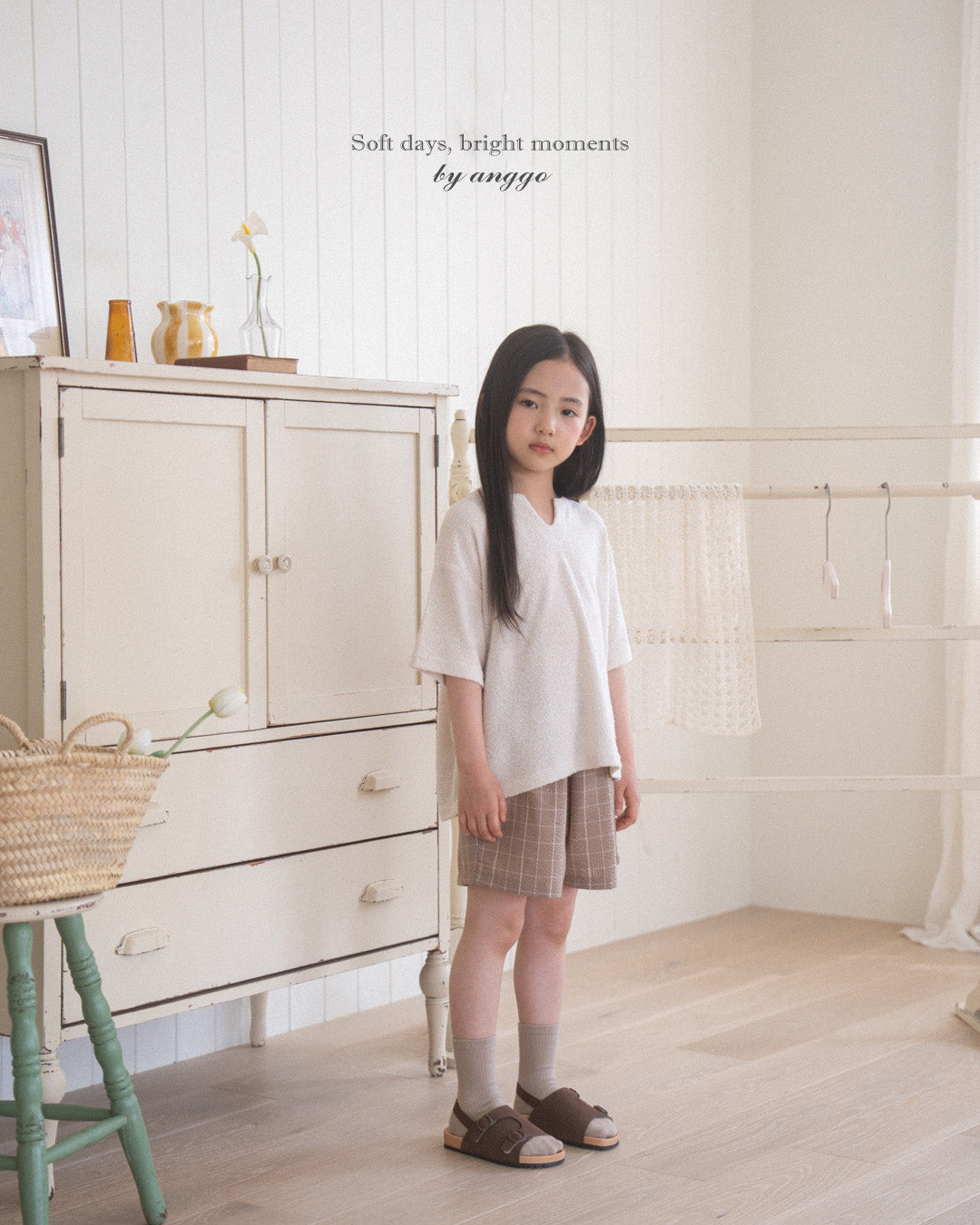 韓國童裝 26夏| AG07 Scone T-shirt (80-120cm)