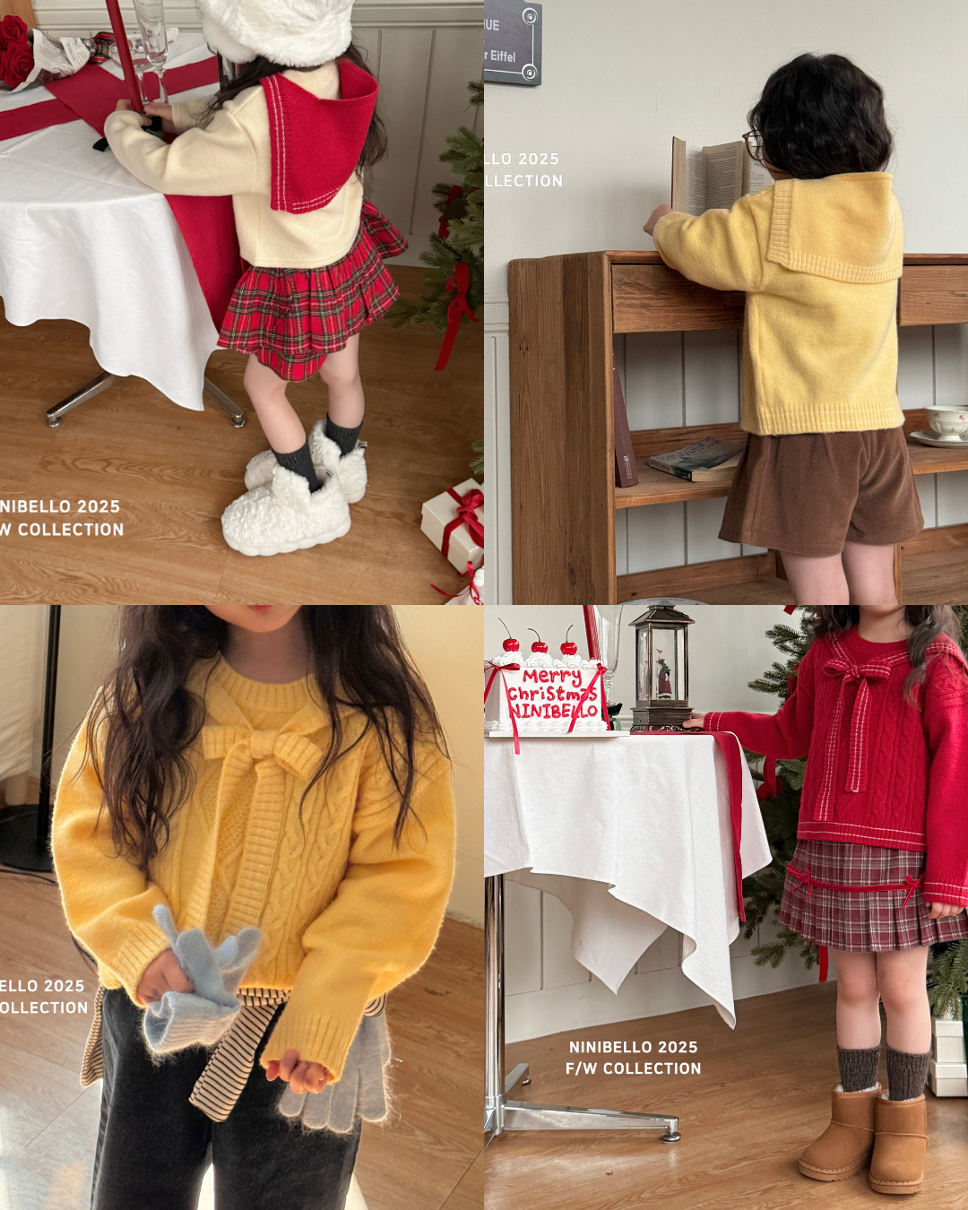 韓國童裝 25秋冬 | NB25447 Knit Top Set