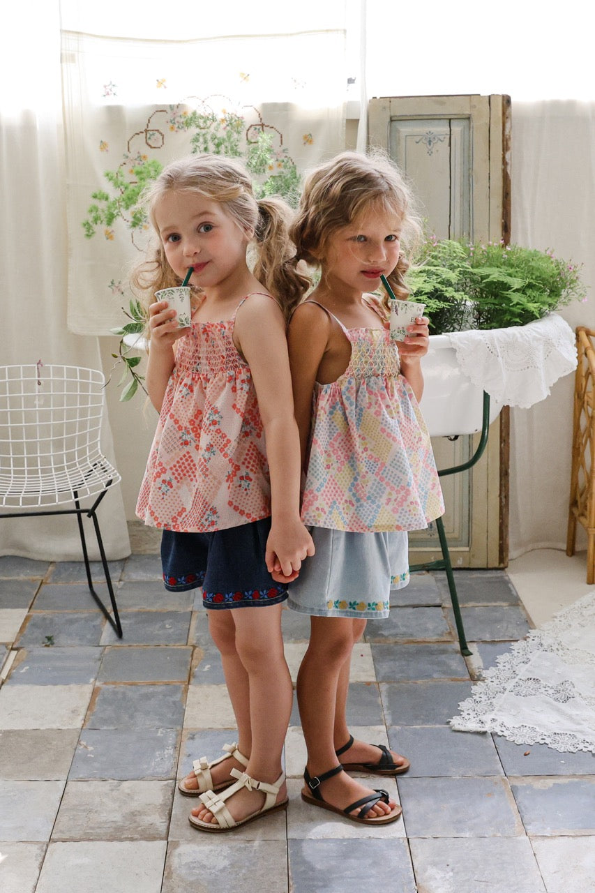 韓國童裝 26夏| FU22 Berry Sleeveless Blouse 莓果無袖襯衫 (90-140cm)