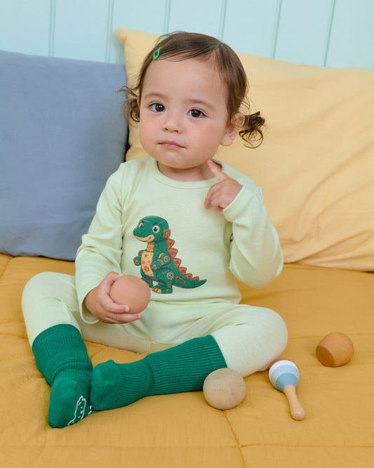 韓國童裝 26秋| OT29 Robot Dino Loungewear 家居服