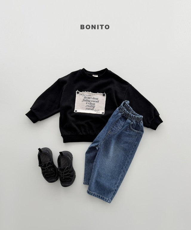 韓國童裝 26秋| BT33 Remember Button Sweatshirt 衛衣 (80-140)