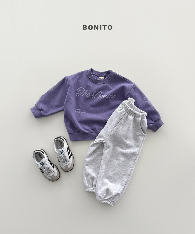 韓國童裝 26秋| BT12 The Bonito Lettering Sweatshirt 衛衣 (80-140)