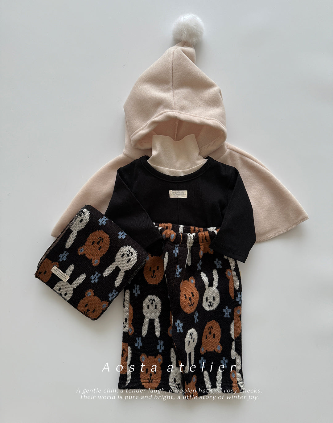 韓國童裝 25秋冬 | AO25406 [Nene muffler]