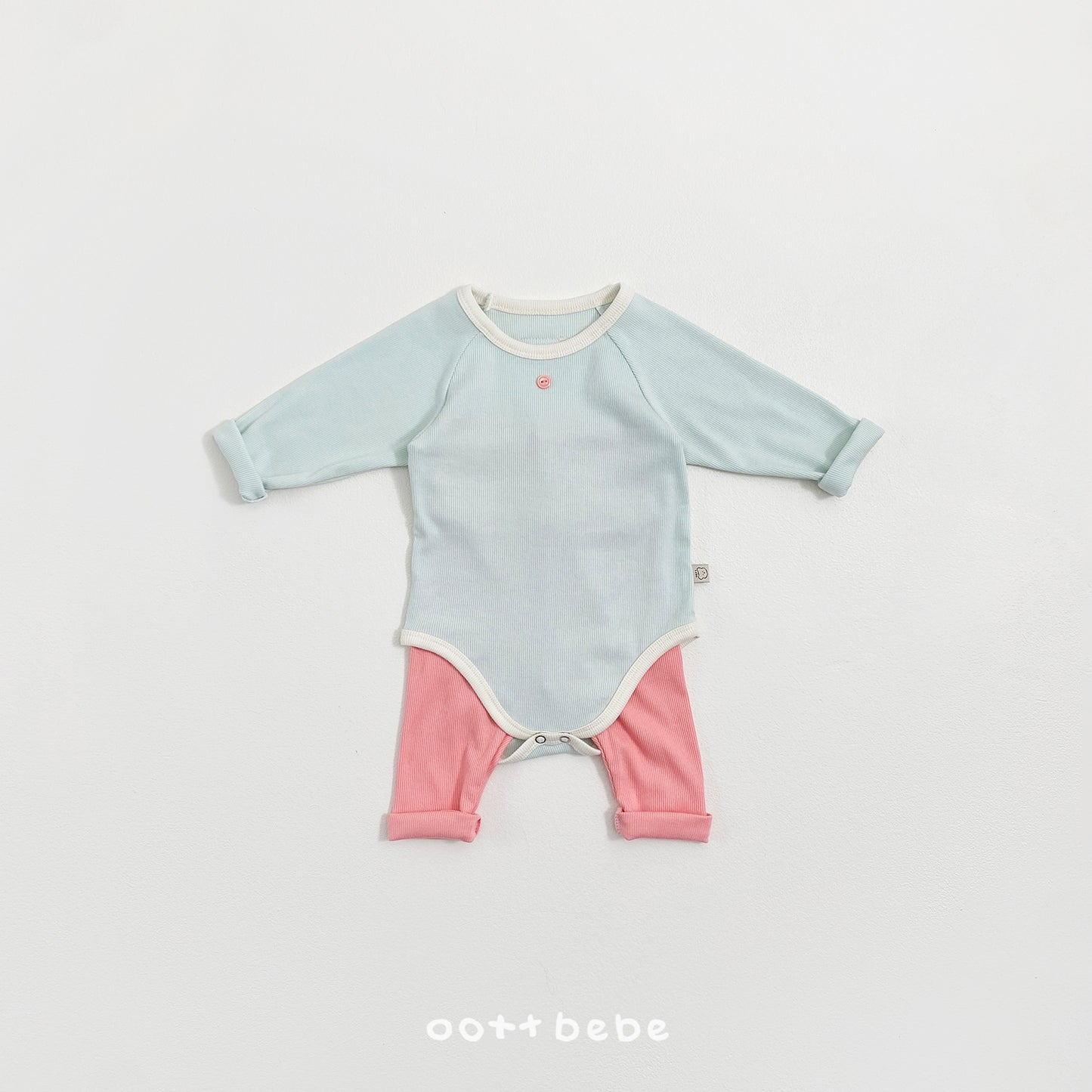 韓國童裝 26SS | OT07 Picnic Modal Ribbed Baby Suit & Leggings Set (55-75cm)