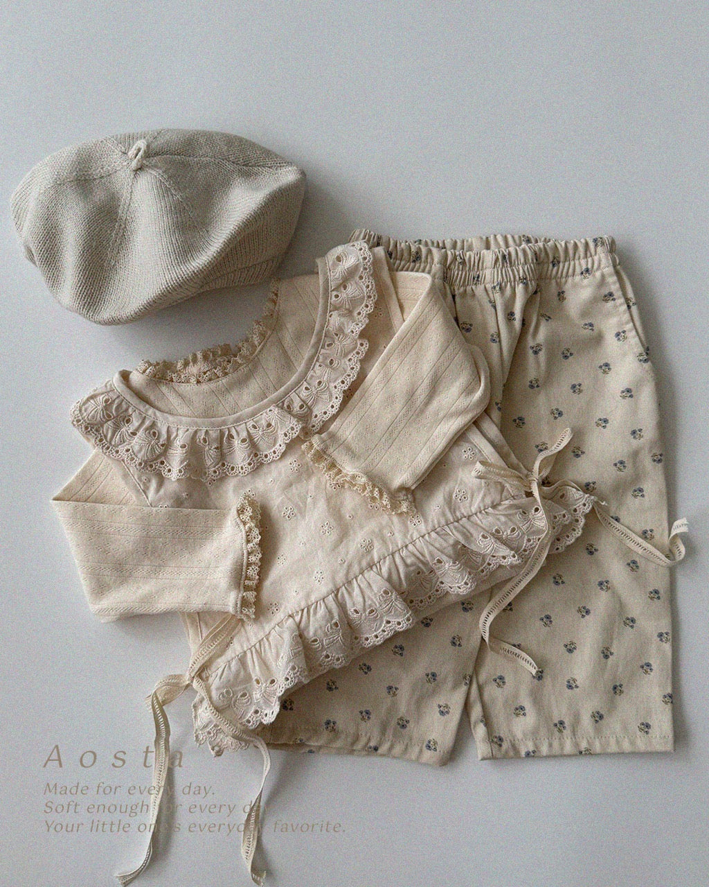 韓國童裝 26秋| AO21 Lace Olivia Vest 背心 (FREE)