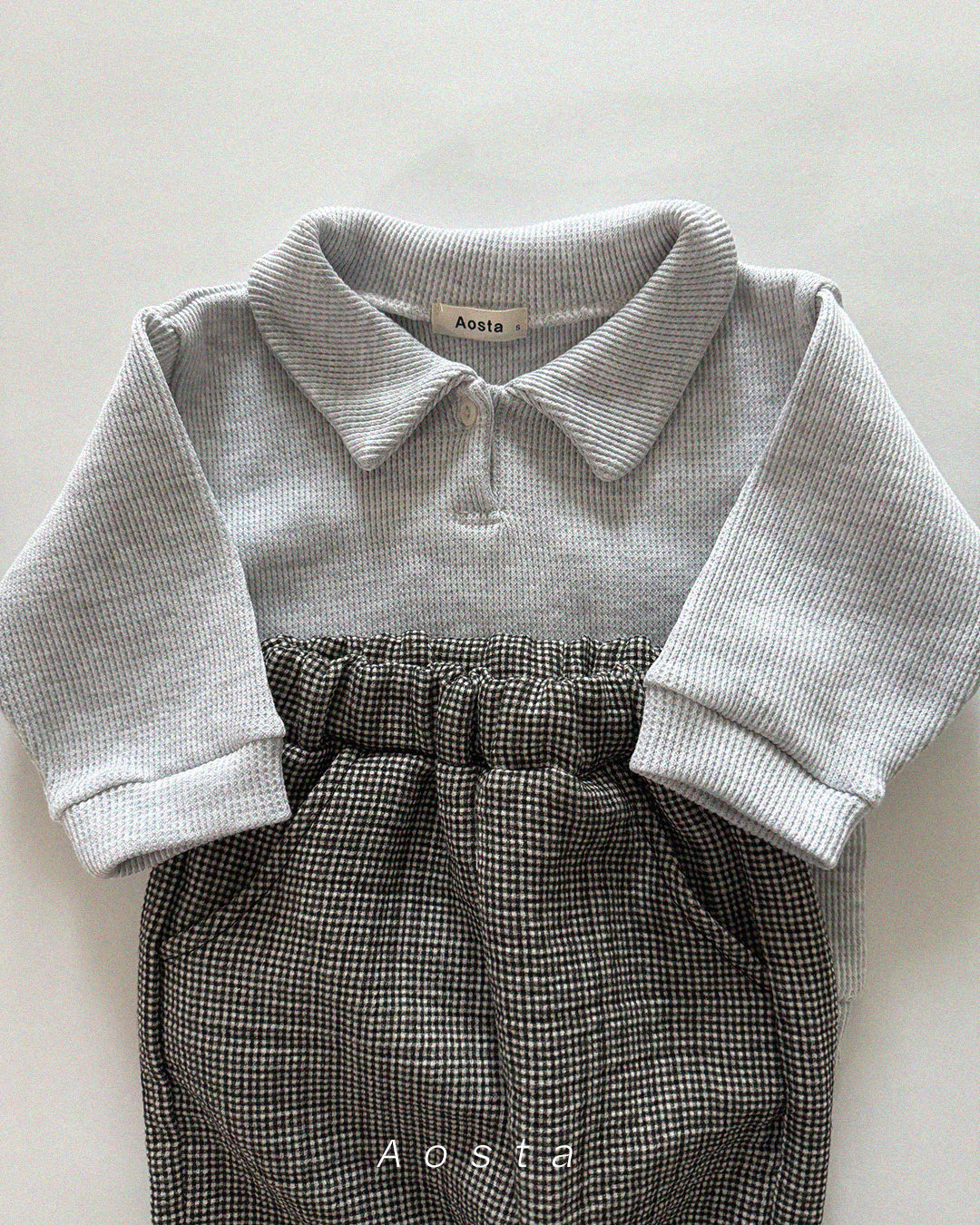 韓國童裝 26春 | AO26138 Check Pants