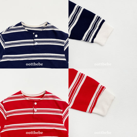 韓國童裝 | OT25328 Kids Stripe MTM