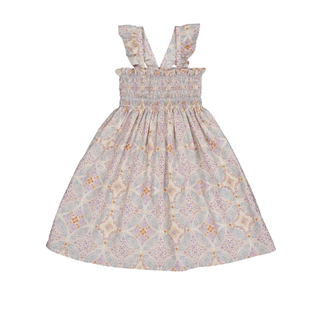 韓國童裝 26夏| LU51 Bella Smock Dress | Bella 抓皺洋裝 (80-130)