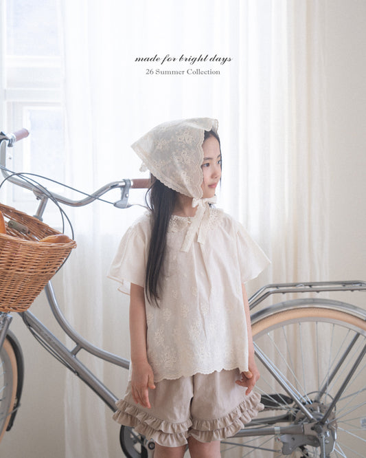 韓國童裝 26夏| AG14 Ricotta Blouse (80-120cm)