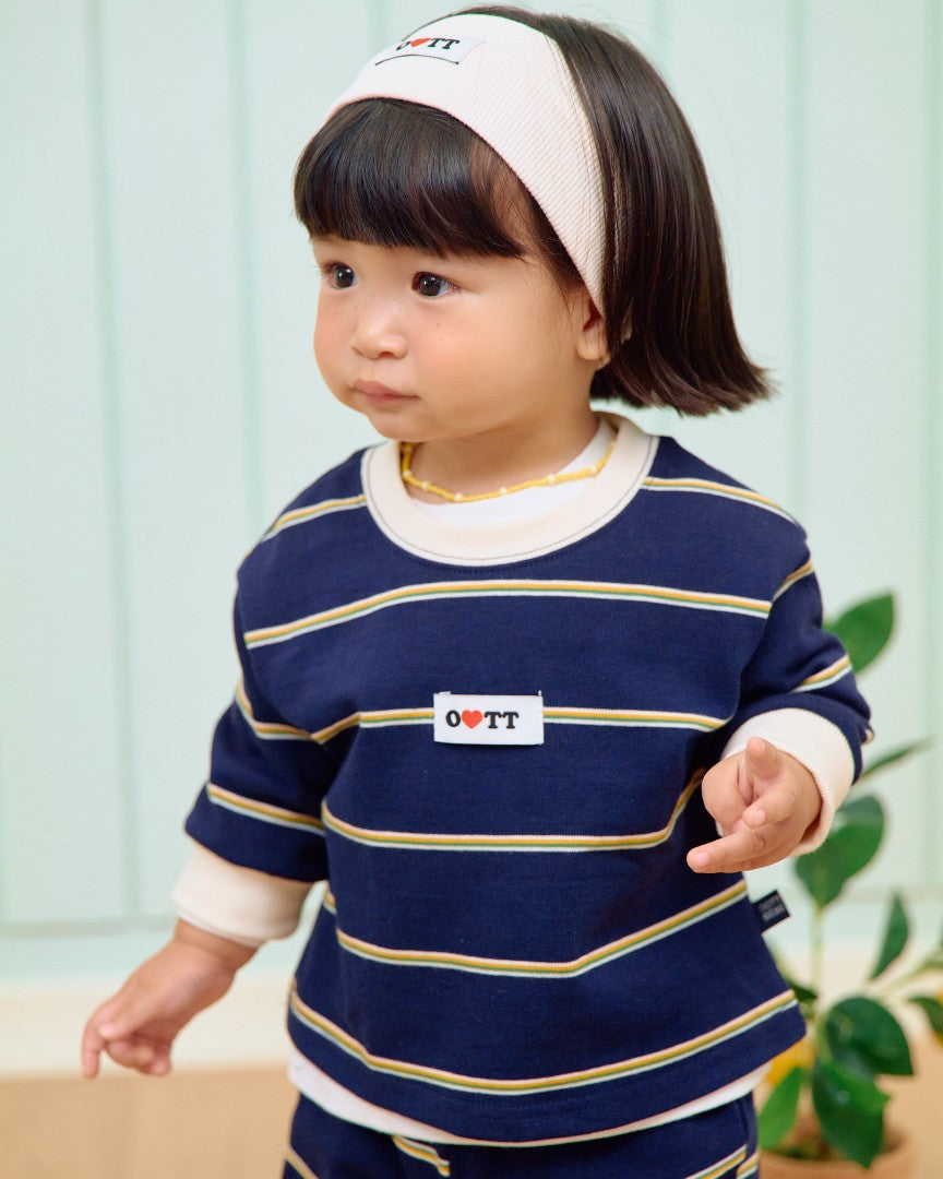 韓國童裝 26秋| OT18 Rookie Stripe Set 套裝