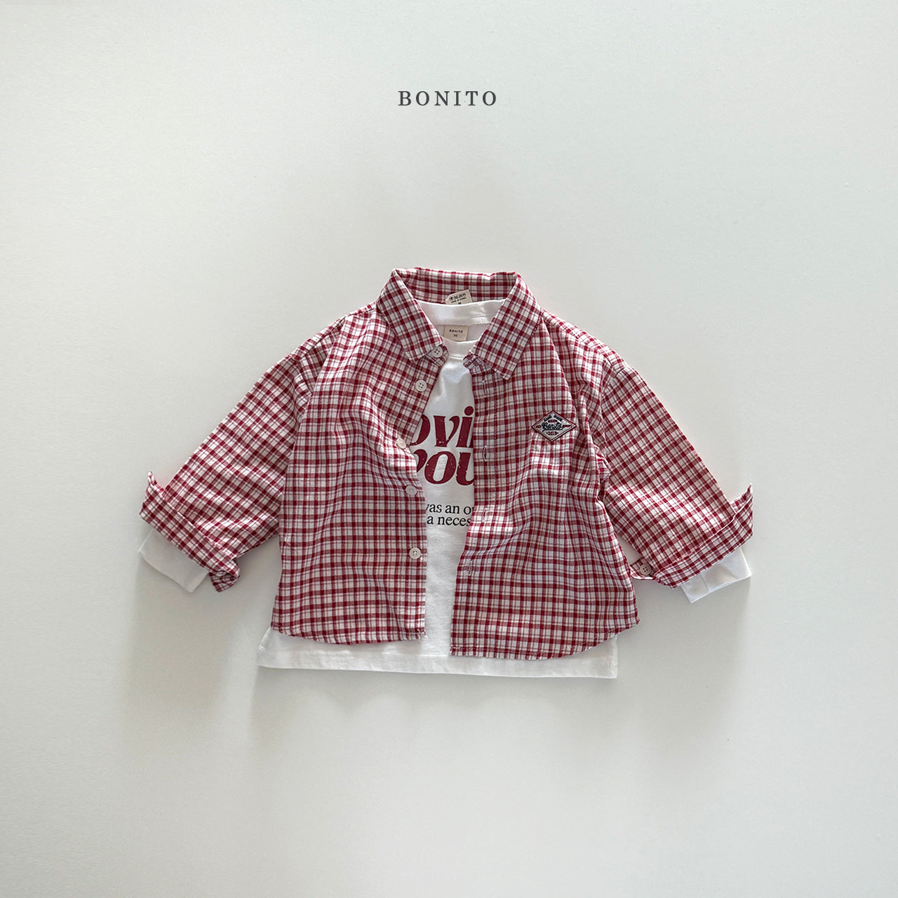 韓國童裝 25秋| BT25326 CHECKERED SHIRT (70-140CM)