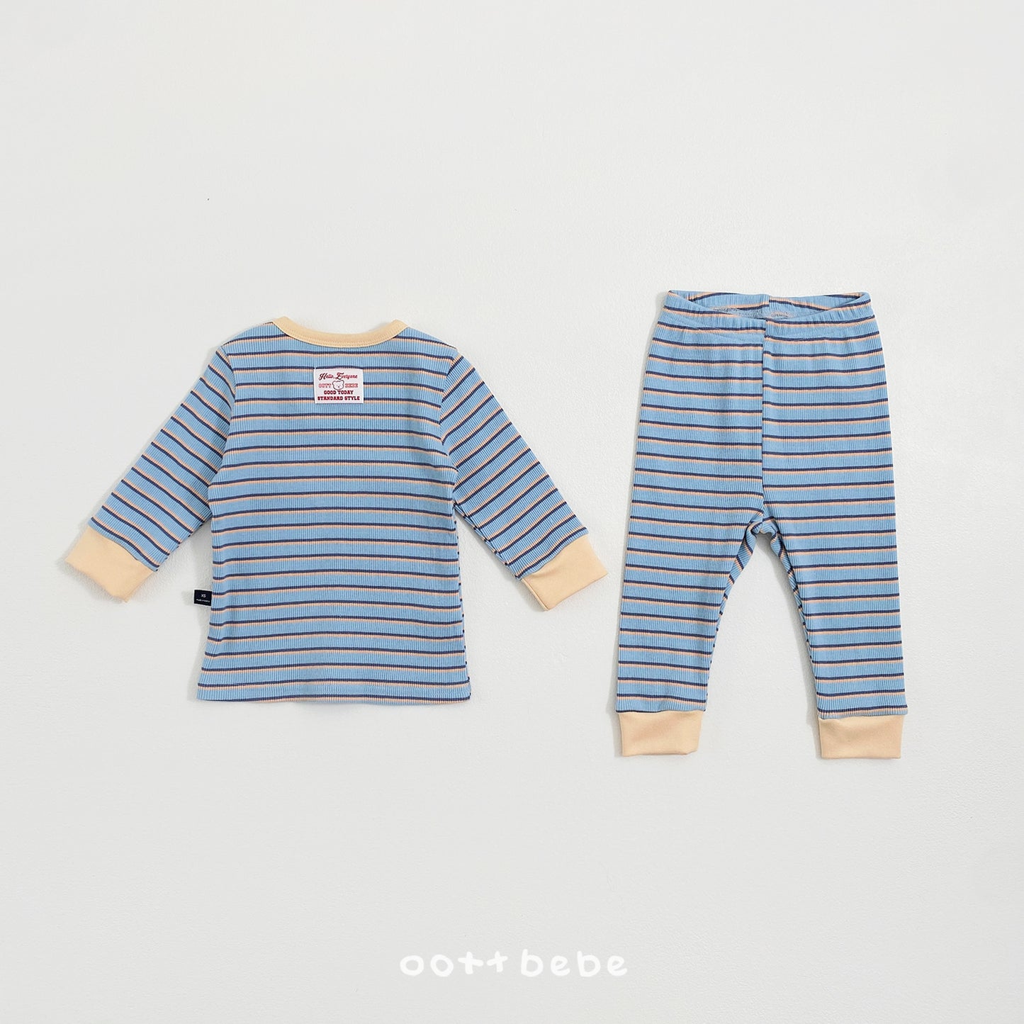 韓國童裝 26SS | OT06 Apollo Stripe Kids Top and Bottom Set (75-120cm)