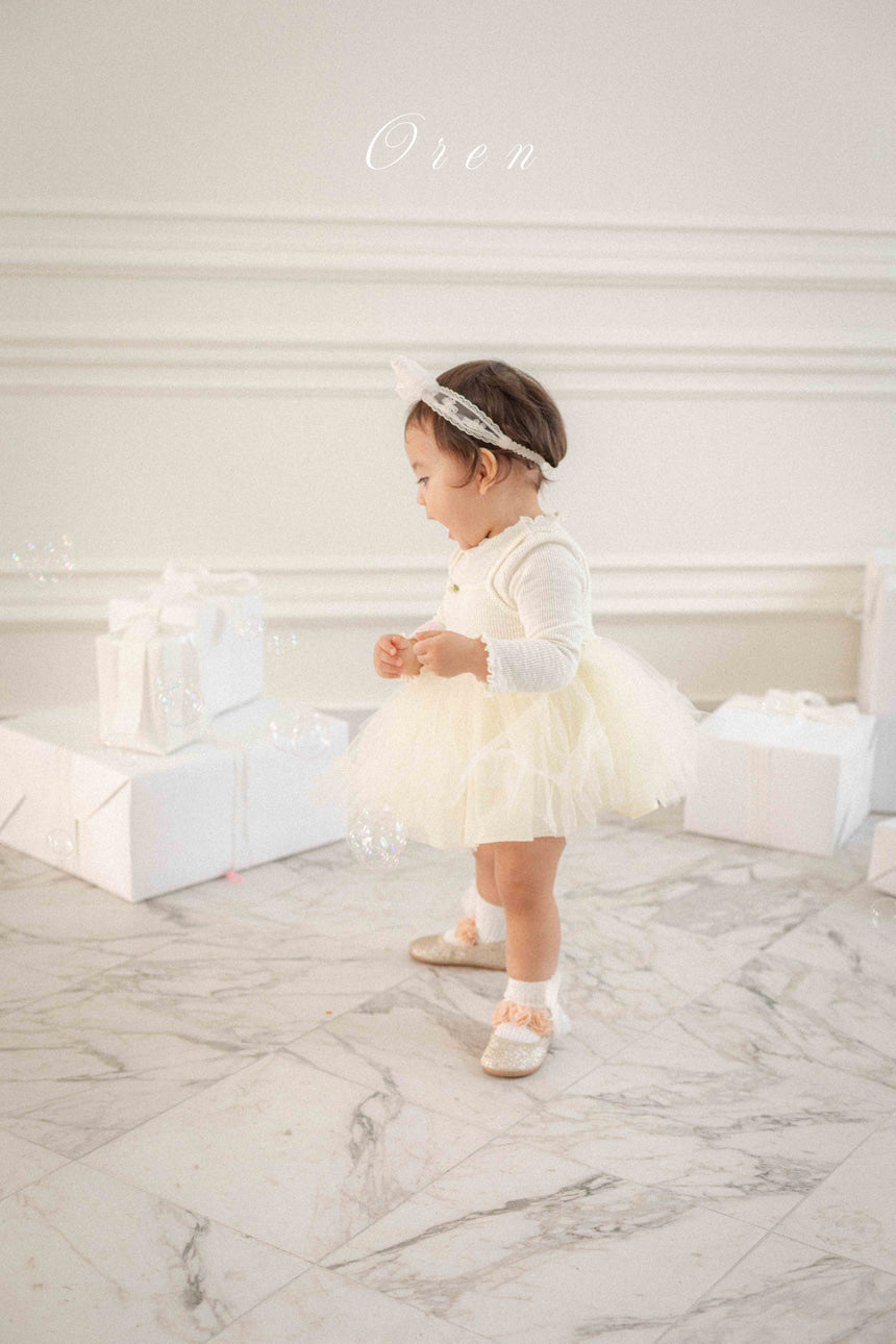 韓國童裝 26春 | OR26 Seriel Ribbed Tutu Suit