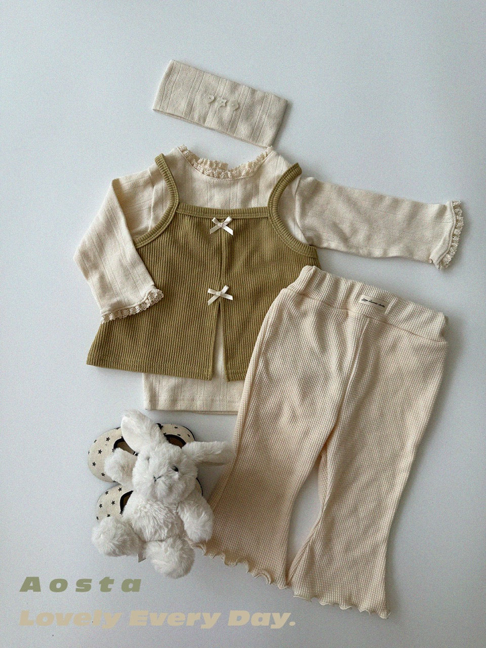 韓國童裝 26秋| AO50 Jelly Waffle Pants 褲子 (70-110)