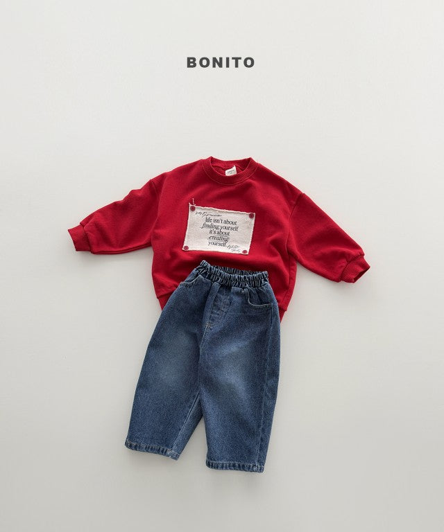 韓國童裝 26秋| BT33 Remember Button Sweatshirt 衛衣 (80-140)
