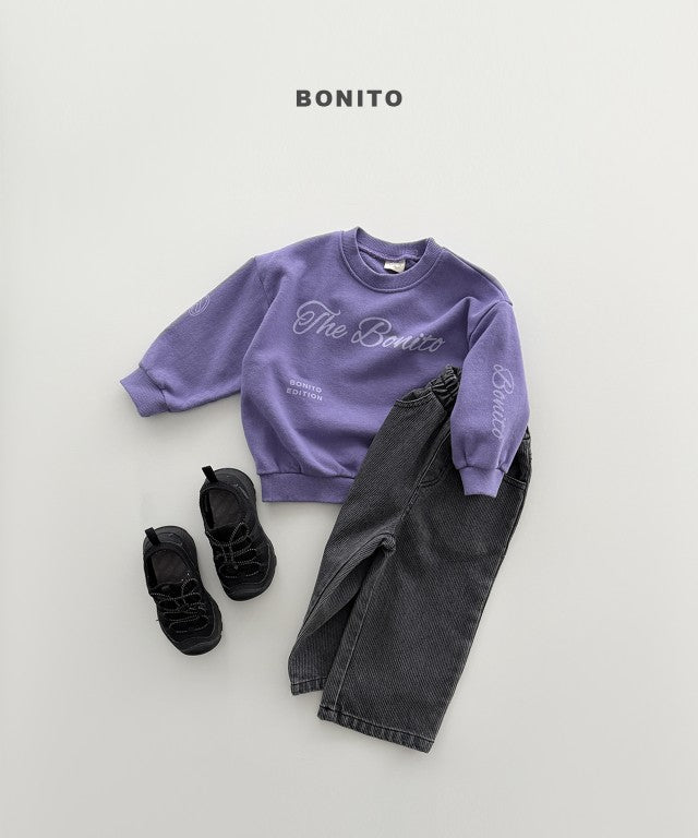韓國童裝 26秋| BT12 The Bonito Lettering Sweatshirt 衛衣 (80-140)