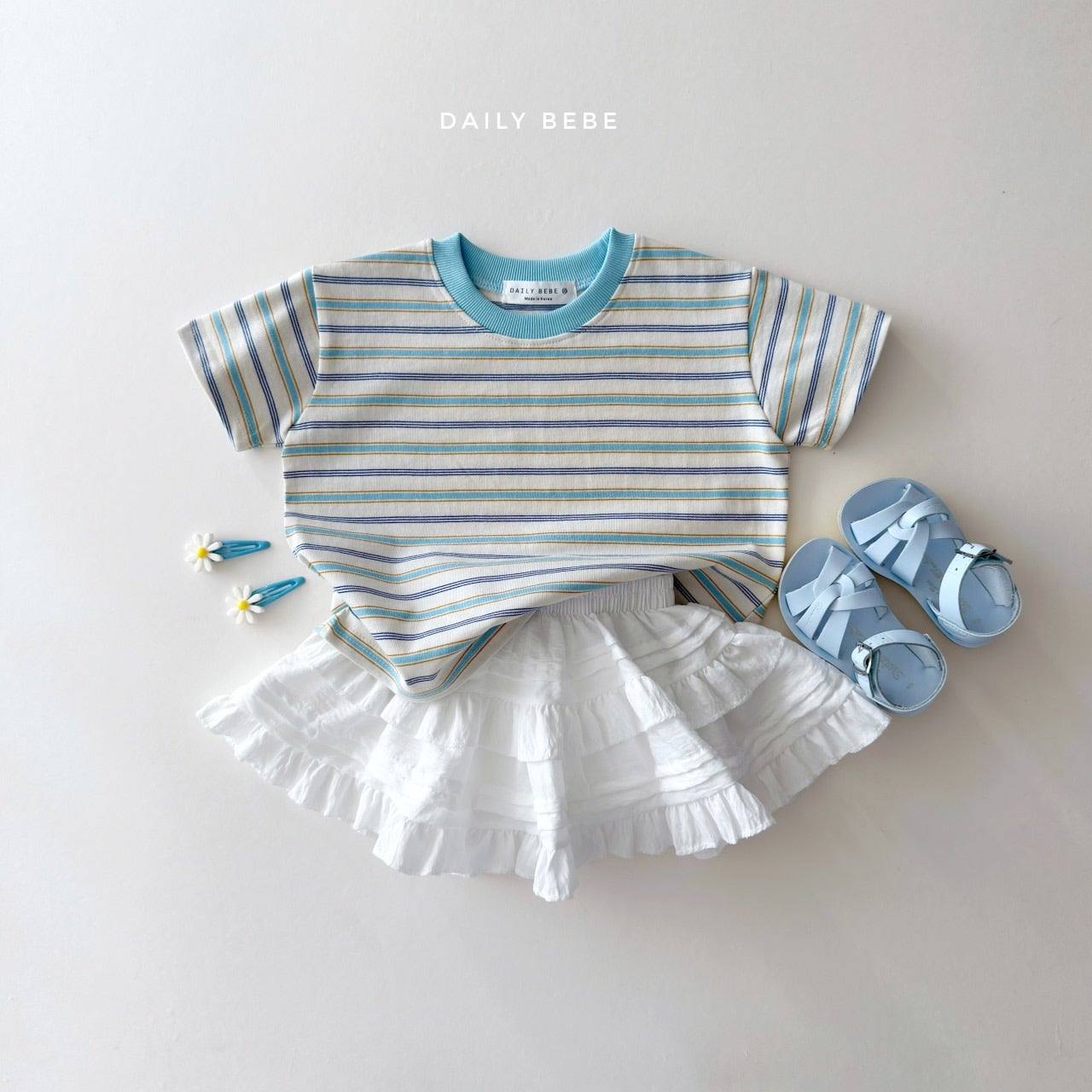 韓國童裝 26夏| DD19 Day Stripe Tee (75-140cm)