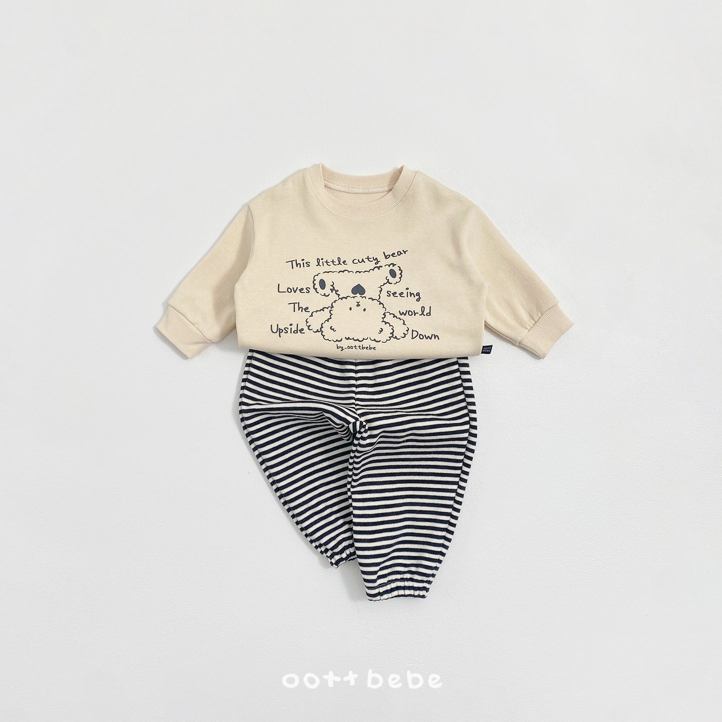 韓國童裝 26SS | OT23 Bear Kids Top and Bottom Set (75-120cm)