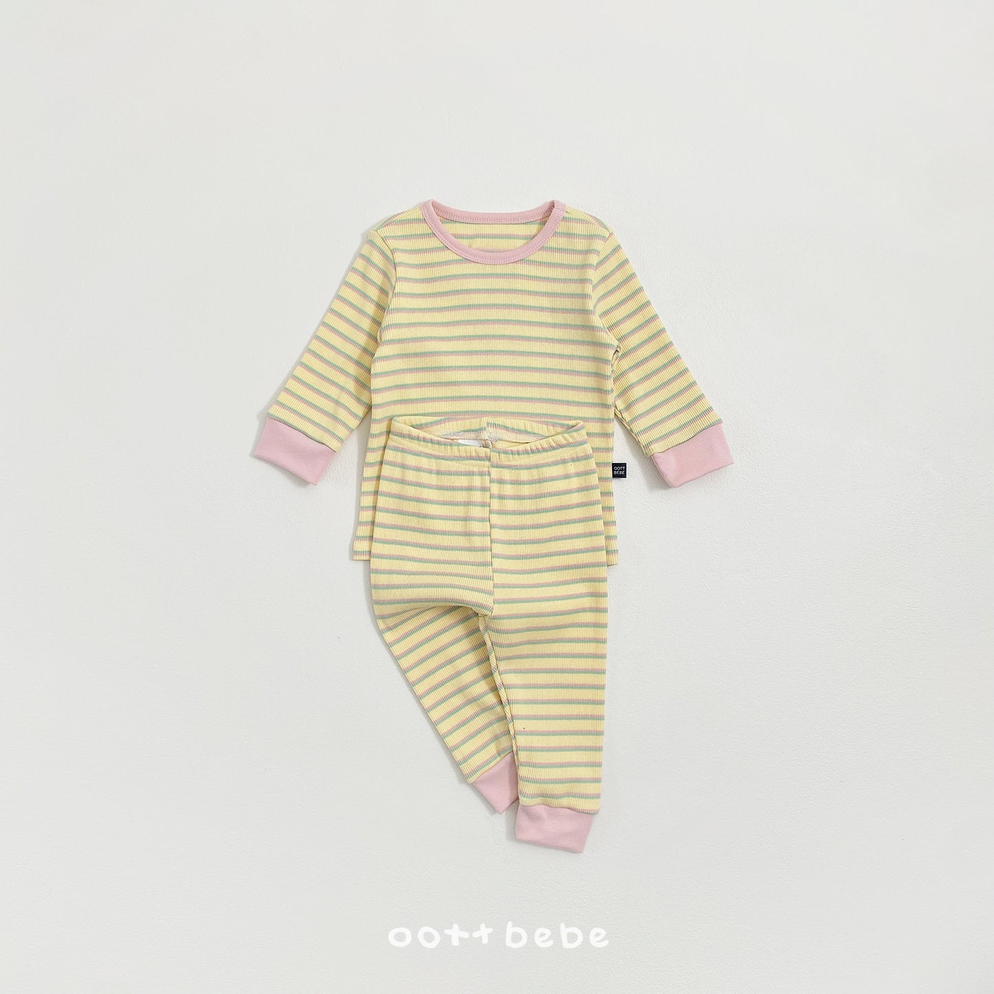 韓國童裝 26SS | OT06 Apollo Stripe Kids Top and Bottom Set (75-120cm)