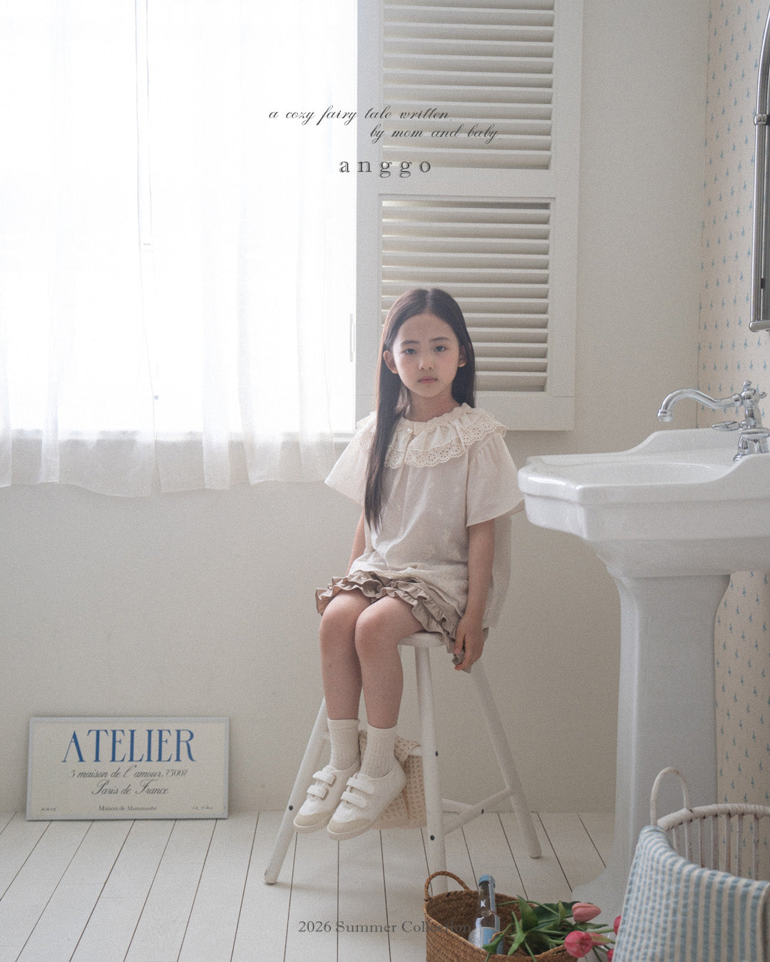 韓國童裝 26夏| AG14 Ricotta Blouse (80-120cm)