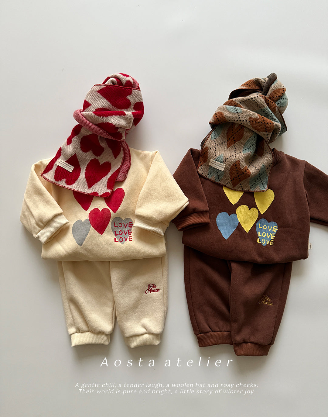 韓國童裝 25秋冬 | AO25571 Heart MTM