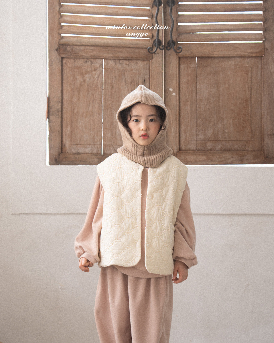 \限時預購/ 韓國童裝  AG25201 Balaclava (Hat and Neck warmer)