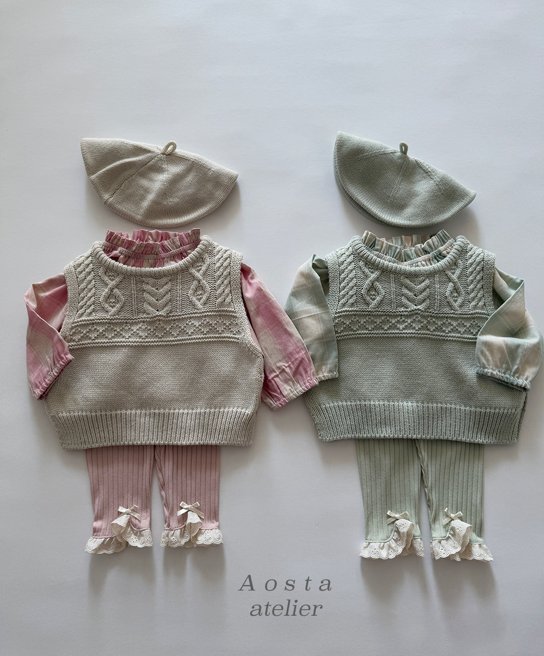韓國童裝 26春 | AO26106 Knit Vest