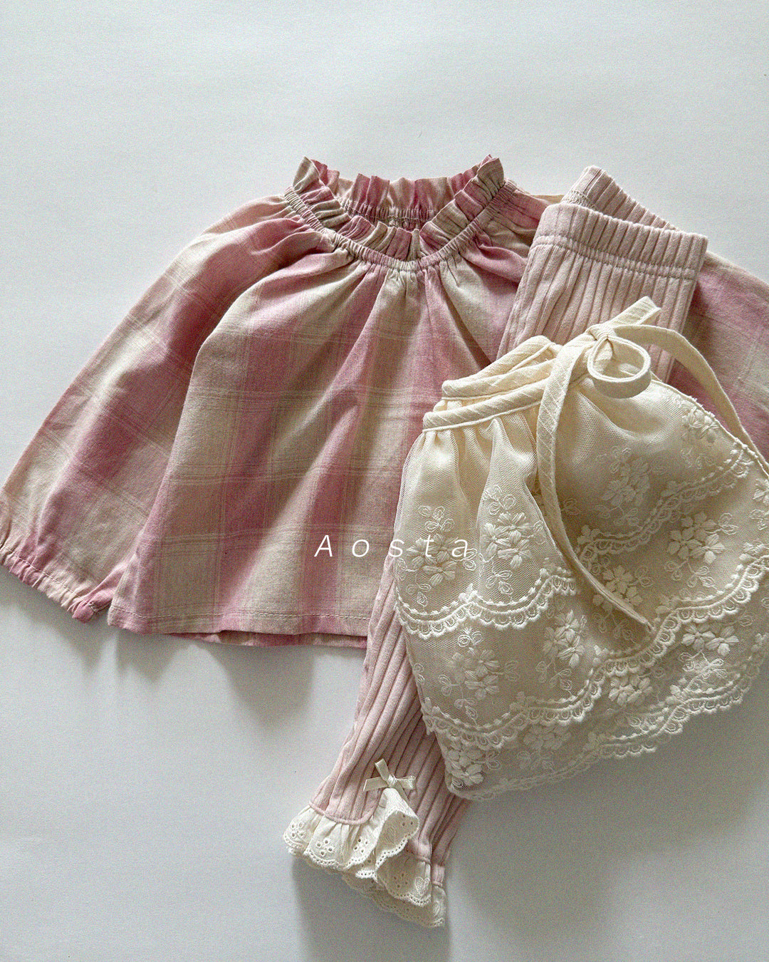 韓國童裝 26春 | AO26111 Lace Mu Skirt