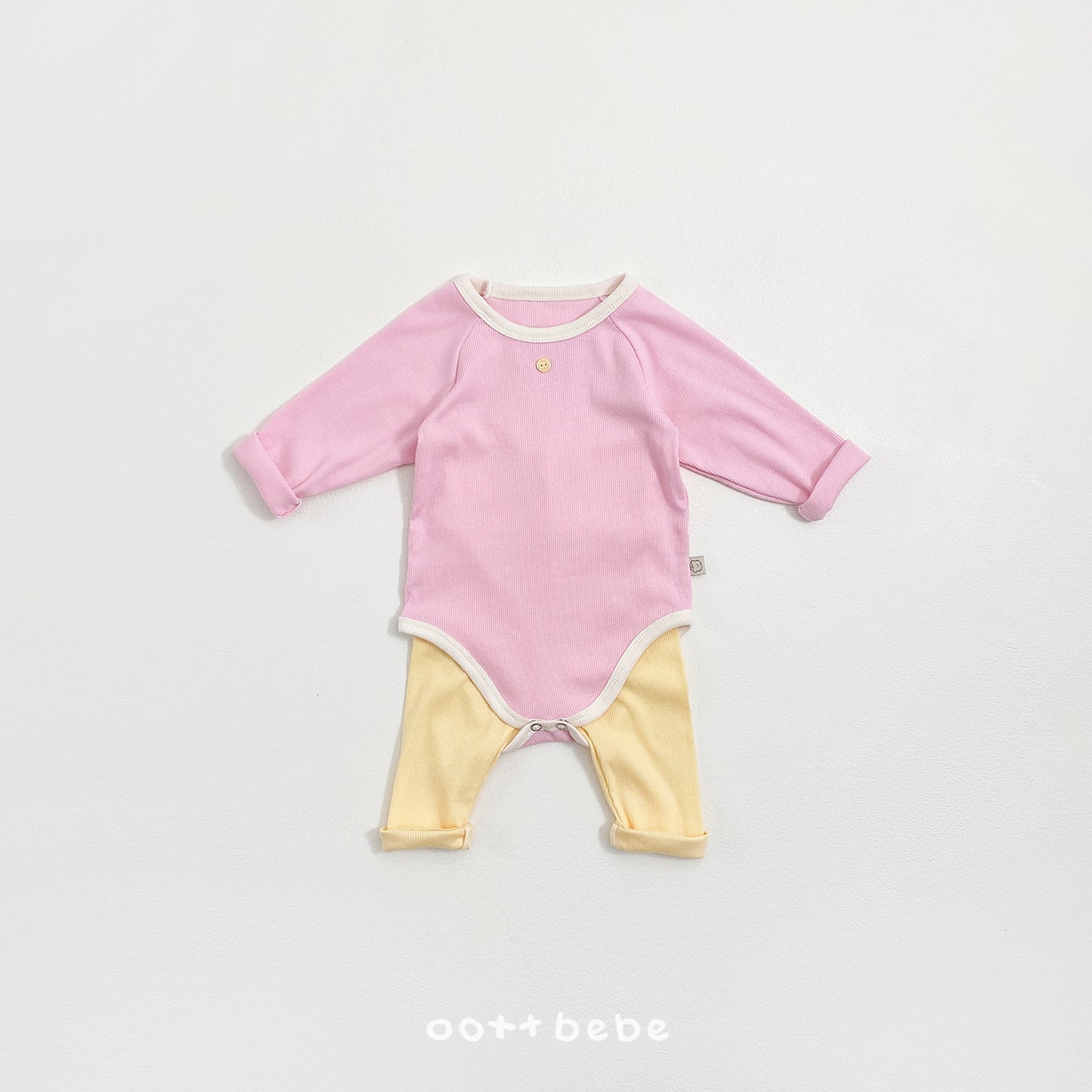 韓國童裝 26SS | OT07 Picnic Modal Ribbed Baby Suit & Leggings Set (55-75cm)
