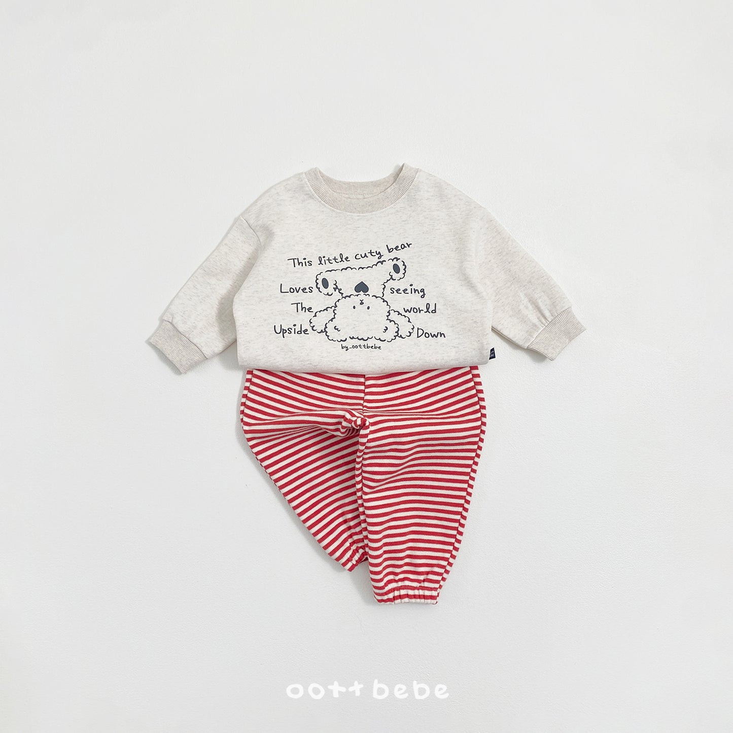 韓國童裝 26SS | OT23 Bear Kids Top and Bottom Set (75-120cm)