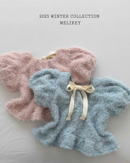 韓國童裝 25秋冬 | ME25407 Ribbon Blouse