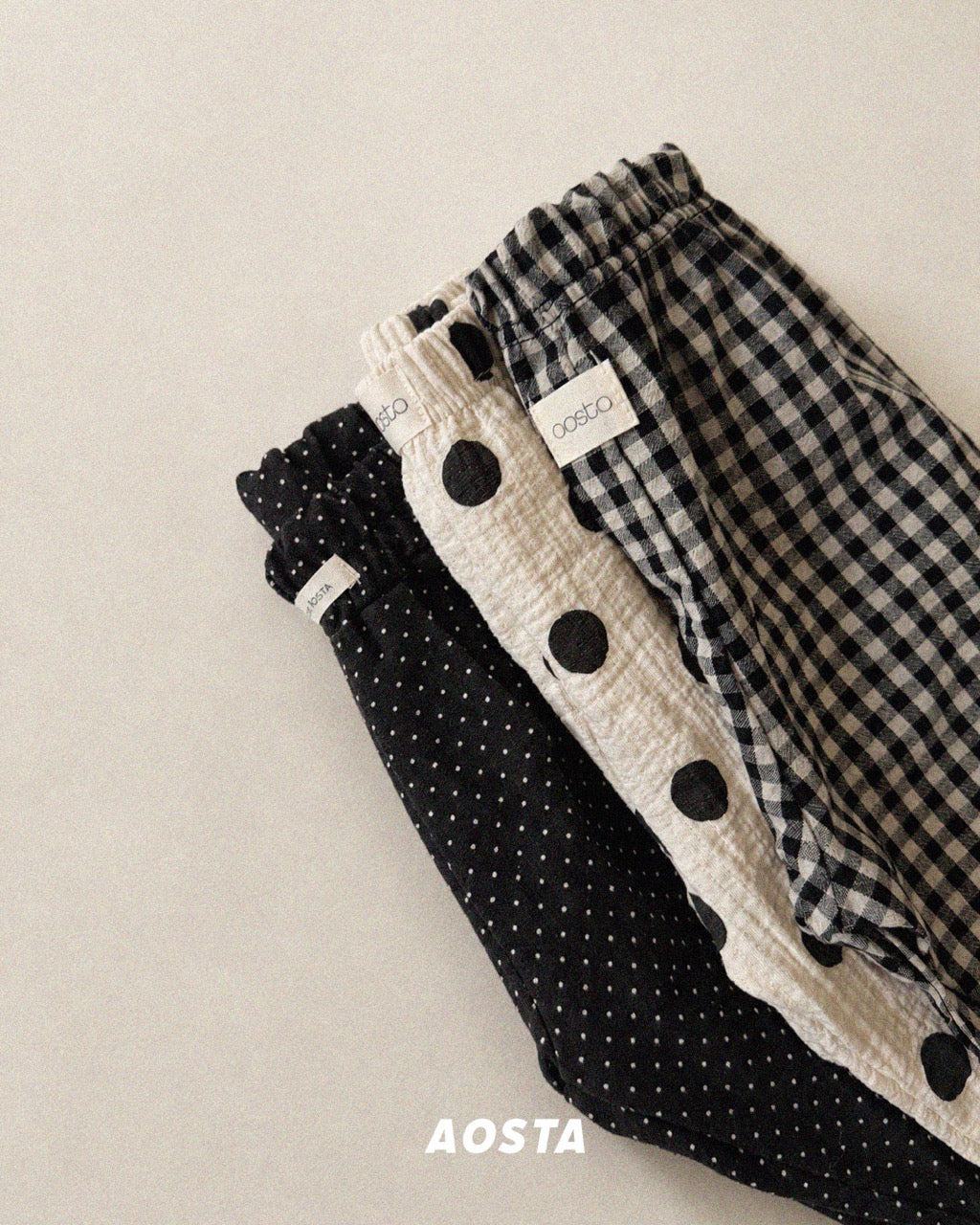 韓國童裝 26秋| AO54 Caramel Check Pants 褲子 (70-110)