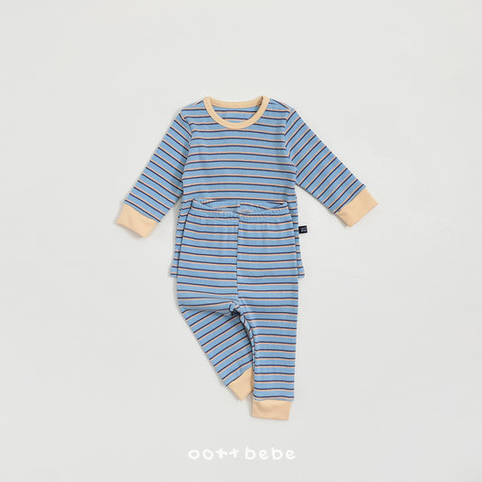 韓國童裝 26SS | OT06 Apollo Stripe Kids Top and Bottom Set (75-120cm)